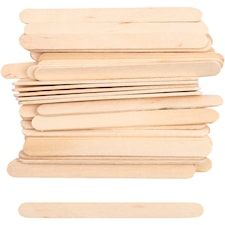 Jäätelötikut, Pit. 11,5 cm, Lev: 10 mm, luonnonrusk., 30 kpl/ 1 pkt