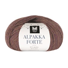 Alpakka Forte 50 g Lilla/Gul melert Dale Garn