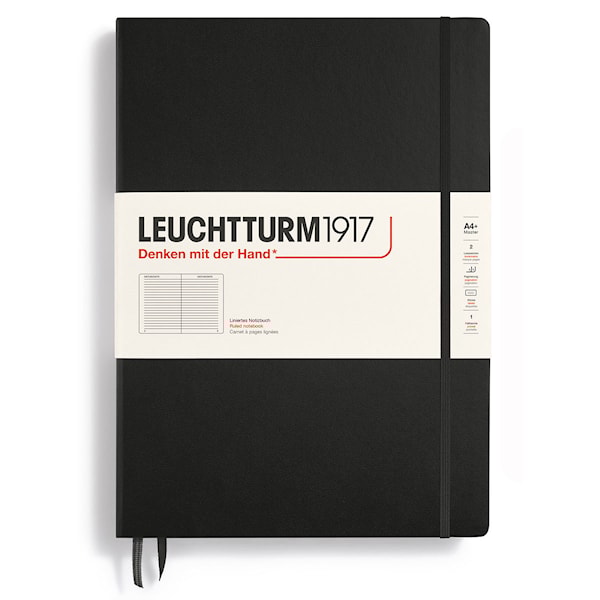 Notatbok A4+ Classic Linjert Svart Leuchtturm1917