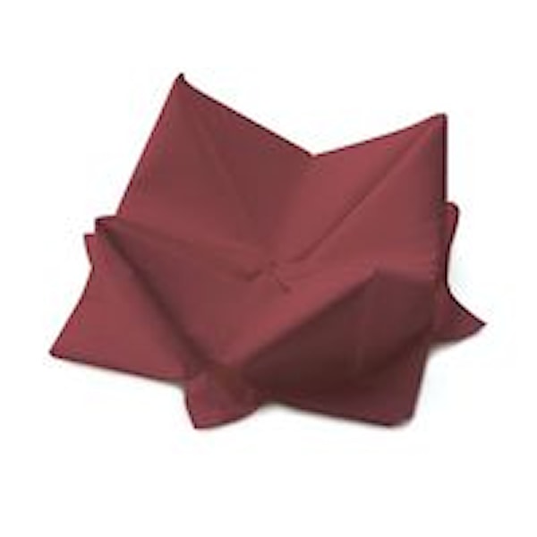 Servetter 3-lager 33x33 cm Vinröd 125 st