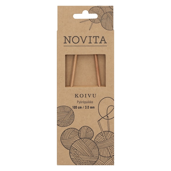 Rundpinner 100 cm Bjørk Novita