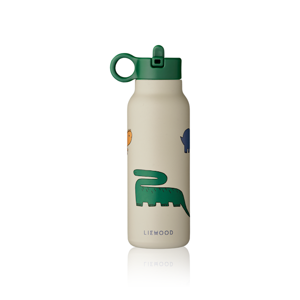 LIEWOOD Falk Vannflaske 350 ml, Dinosaurs/Mist -  Tåteflasker & Tilbehør  - Rustfritt stål,Plast