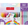 Tuschpenna Castle Unicorn 18+6 st glitterpennor Faber Castell