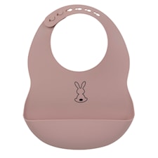 Nattou Soft Silicone Haklapp, Rosa