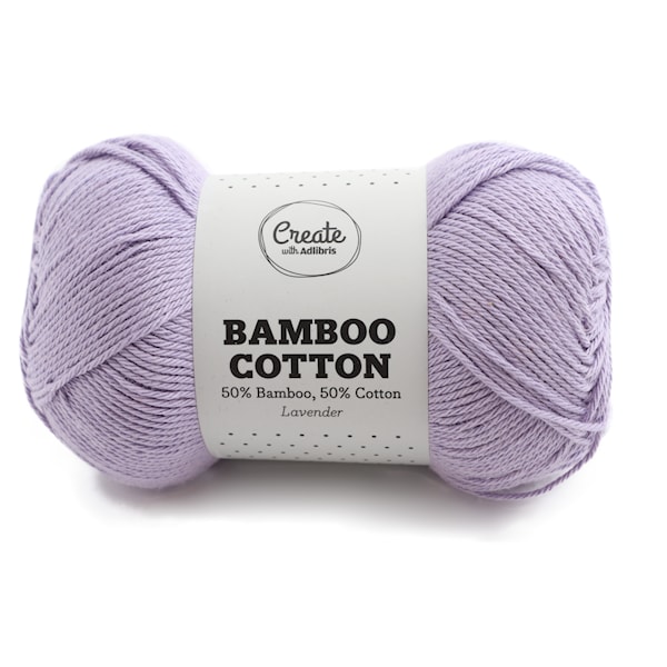 Adlibris Bamboo Cotton 100g Lavender A526