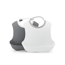 Twistshake Haklapp 2-pack 4+m Pastel Grey/White