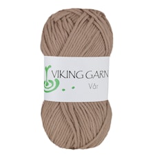 Vår Garn Bomull 50 g Mellanbrun 410 Viking Garn
