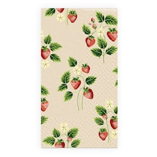 Bufféservetter Jordgubbe beige 16-pack Ivars i Lanna