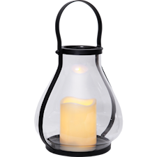 Star Trading Lanterna 18,5x17,5x21 cm Glas