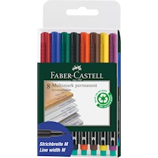 Märkpenna Multimark permanent M 8-pack Faber Castell