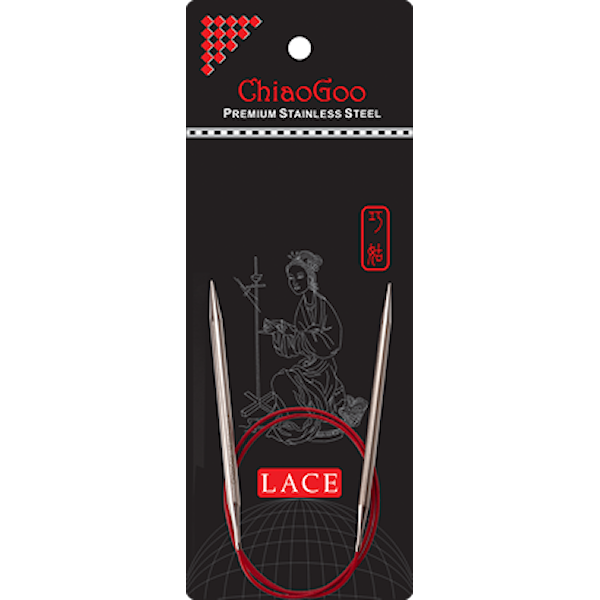 SS Red Lace Rundpinne 40 cm/3 mm Chiaogoo