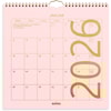 Veggkalender 2026 Color Rosa 300x300 mm GRIEG