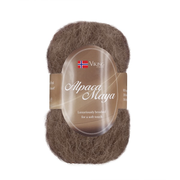 Alpaca Maya 50 g Brun 708 Viking Garn