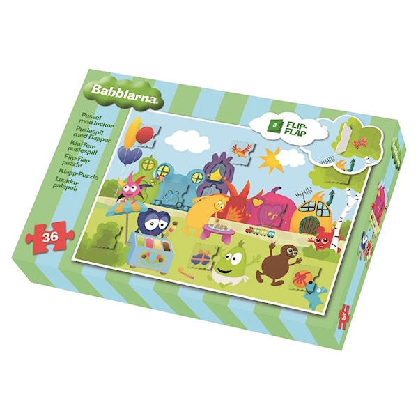 Babblarna Flip-Flap pussel, 36 bitar