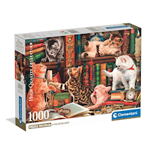 Curious Whiskers Pussel 1000 Bitar Clementoni