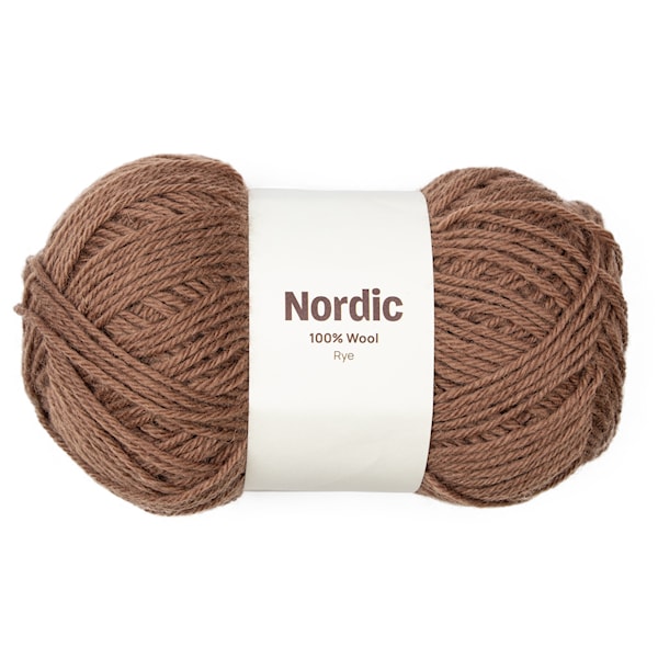 Nordic 100% ull 100 gr Rugbrød brun A829 Adlibris