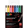 Posca Marker Set 8-p Blandede Farger PC-1MR Spiss 0,7 mm