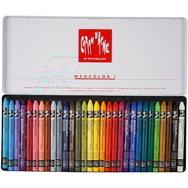 CARAN D’ACHE Neocolor I, L: 10 cm, tykkelse 8,5 mm, ass. farger, 30 stk./ 1 pk.
