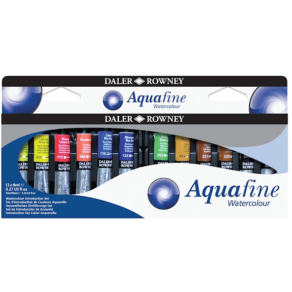 Akvarellfarge Aquafine 12x8 ml Tubes Daler-Rowney