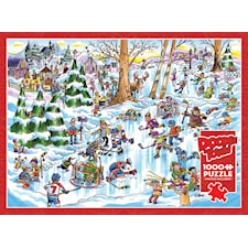 Pussel DoodleTown: Hockey Town 1000 bitar, Cobble Hill