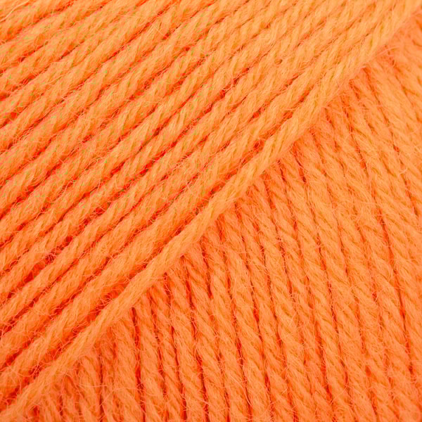 Fabel Uni Colour Garn Ullmiks 50 g electric orange (119) Drops
