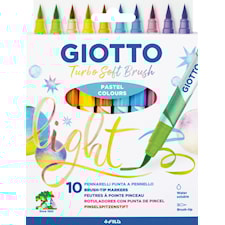 Brushpen Pastellfärger 10-pack Giotto Turbo