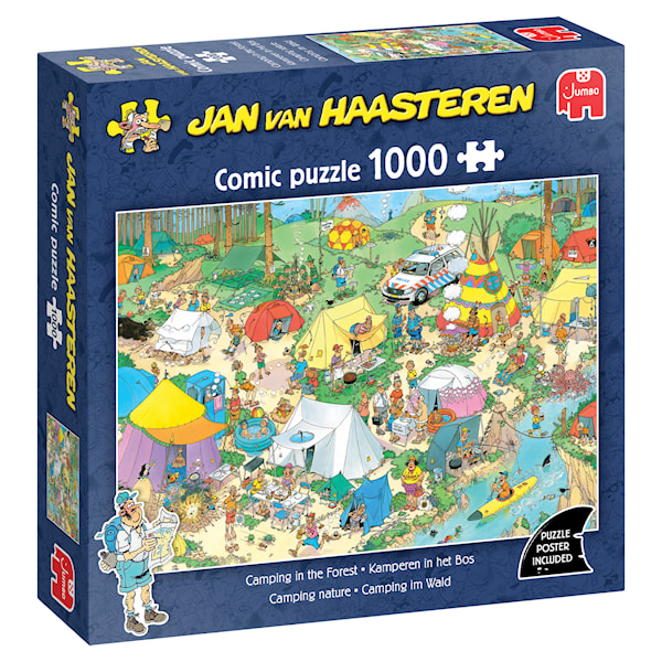 Jan van Haasteren Camping in the Forest Pussel,1000 bitar
