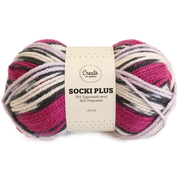 Adlibris SOCKI PLUS 100g Astrid B043