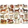 Bokmärken, hästar, 16,5x23,5 cm, 2 ark/ 1 förp.