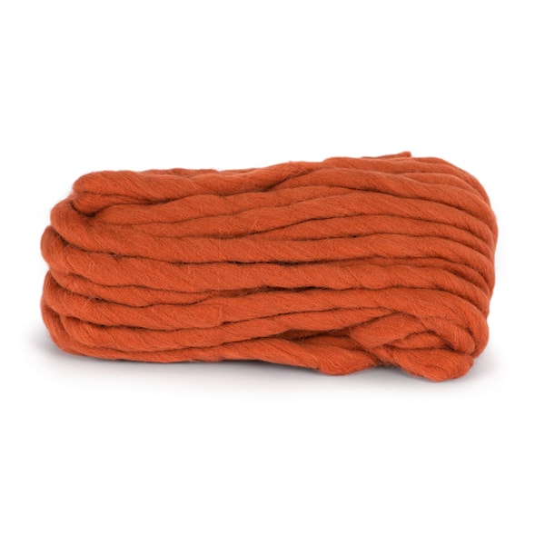 Knit At Home Chunky Wool Lanka Villalangat 200 g poltettu oranssi 943