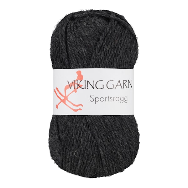 Sportsragg 50 g Koksgrå 517 Viking Garn