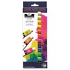 Akrylmaling Neon 12 farger x 12 ml & pensel Royal & Langnickel