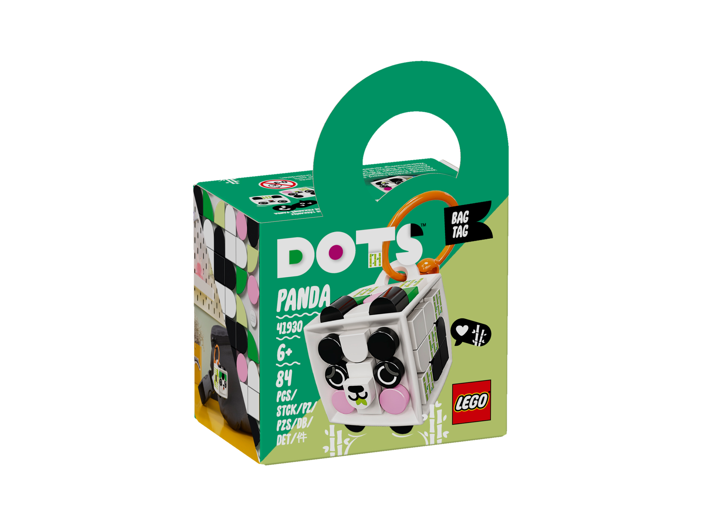 Laukkukoriste, panda LEGO® DOTS (41930)