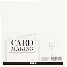 Kuvert Råvit 16x16 cm 50-pack