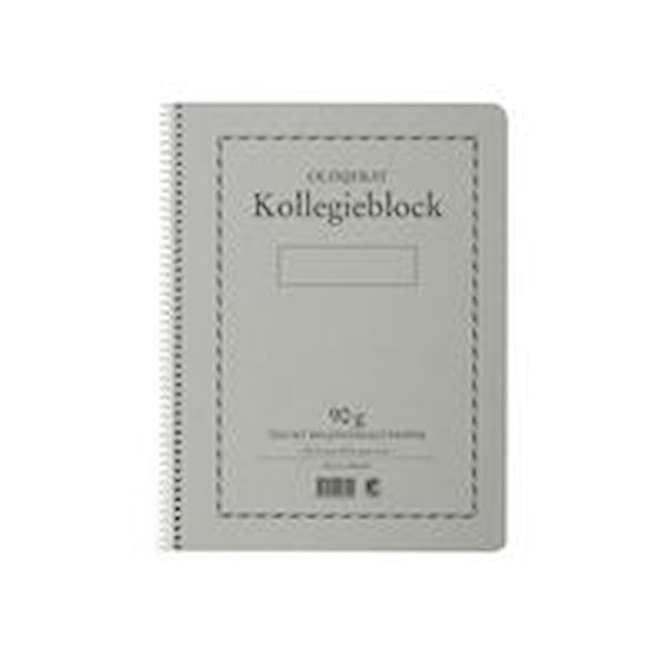 Kollegieblock Svanenmärkt A4 Olinjerat 90g 70 Blad