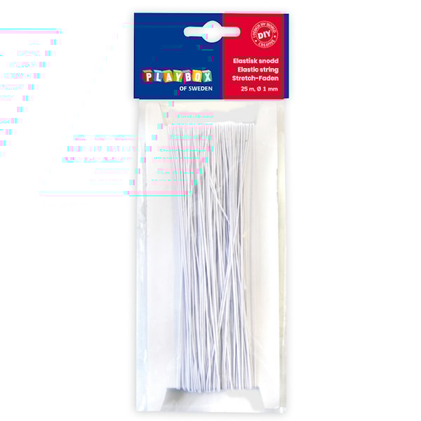 Elastisk tråd hvit Playbox