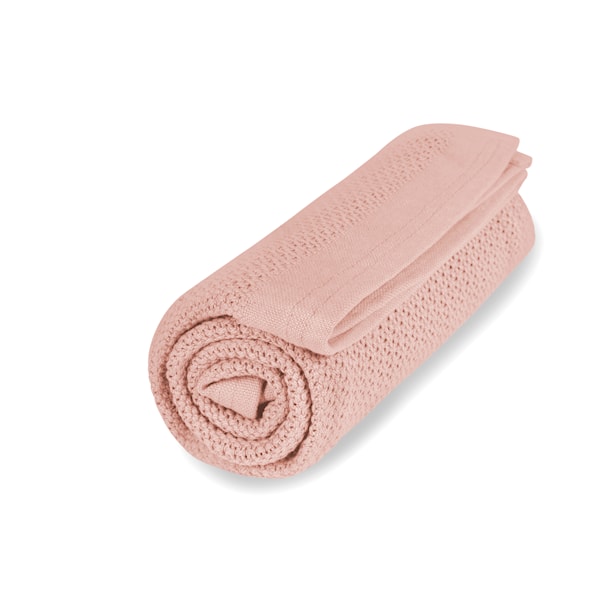 Babyfilt Soft Grid EKO Cloud Pink Vinter & Bloom