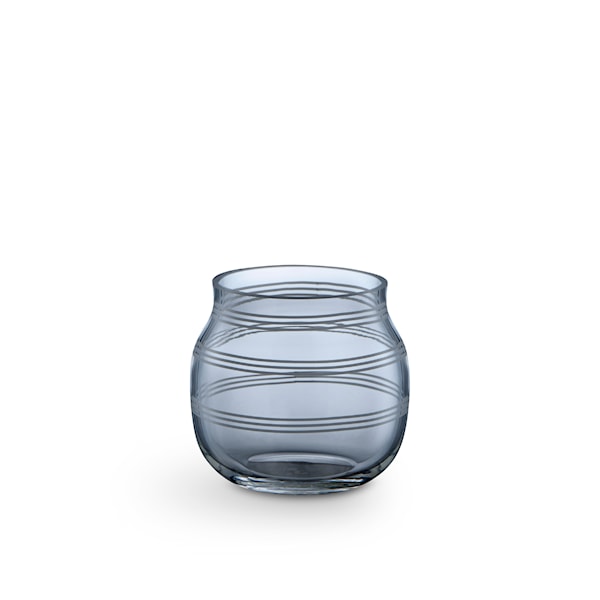 Vase, Omaggio, H 7,5 cm, Glass, Blå, Kähler