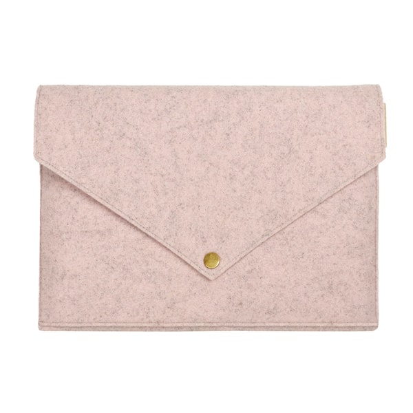 Laptopomslag A4 i økologisk ull Dusty Rose P.A.P & PAPERSTYLE