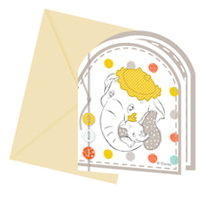 Baby Shower Inbjudningskort, 6 st