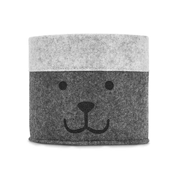 Förvaringskorg Felt Bear grå Jollein - barnrumsförvaring Förvaringskorg Felt Bear grå Jollein - barnrumsförvaring