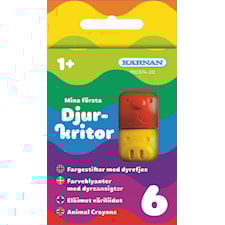 Mina Första Djurkritor 6-pack Kärnan