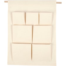 Ripustettava säilytyslokerikko, Kork. 46 cm, Lev: 34 cm, vaalea natural, 1 kpl