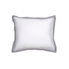 GANT Home Sateen Border Örngott 100% Bomull 50x60 cm Moon Grey