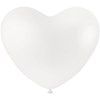 Ballonger, vit, hjärtan, 8 st./ 1 förp.