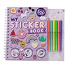 Pysselbok Med 500 Stickers & Färgpennor