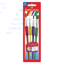Faber-Castell Soft Grip Pensselisetti 4 Kokoa