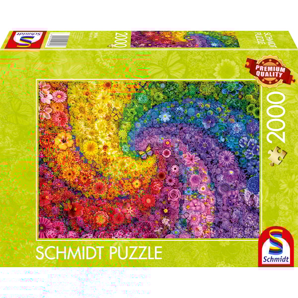 Puslespill Swirling colours in bloom 2000 brikker, Schmidt