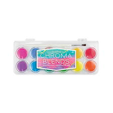 Chroma Blends Vattenfärger Pärlemor, 12 färger + 1 pensel Ooly