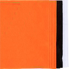 Hobbyfilt A4 tjocklek 2 mm Halloweenfärger 10 ark